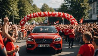 Bayer Leverkusen feiert Mega-Saison mit Autokorso zur Meisterparty