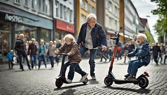 Elfjährige auf E-Scooter fahren Fußgänger um